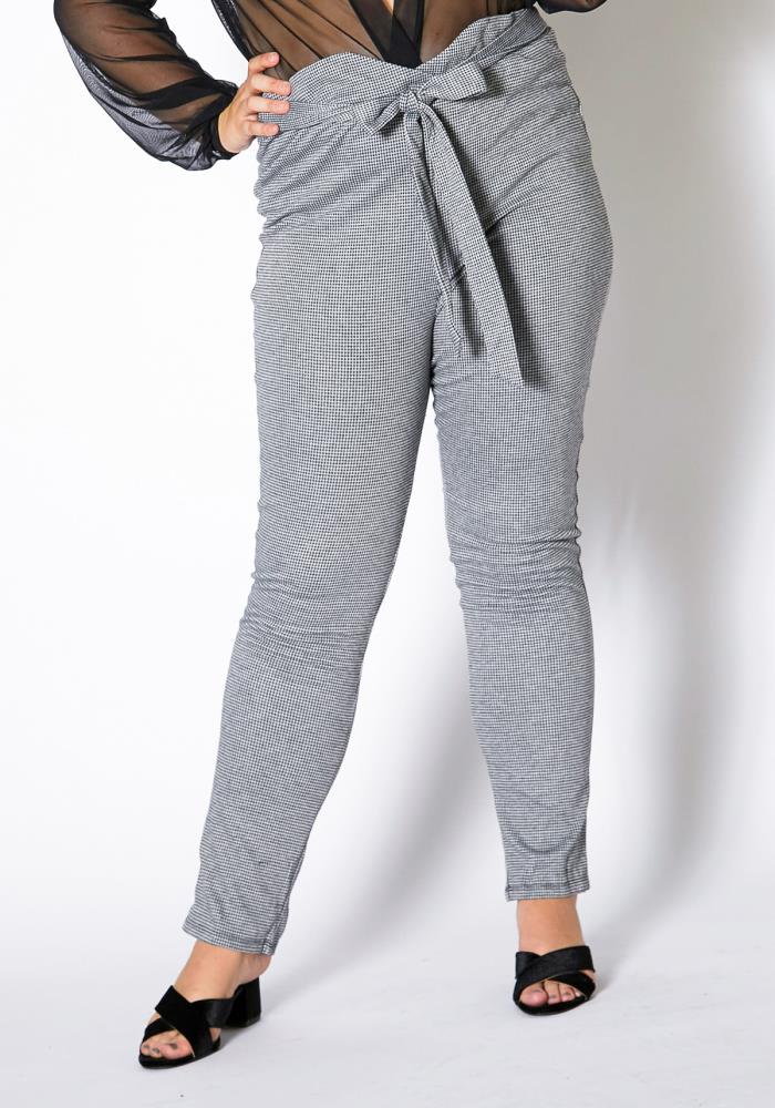 plus size houndstooth pants