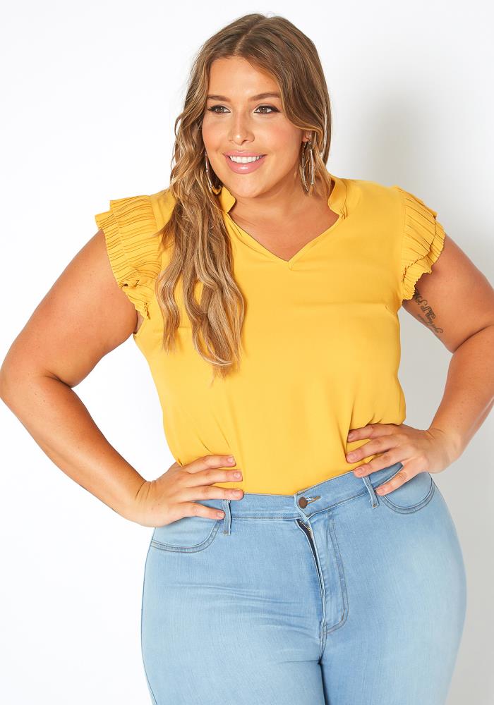 plus size mustard jeans